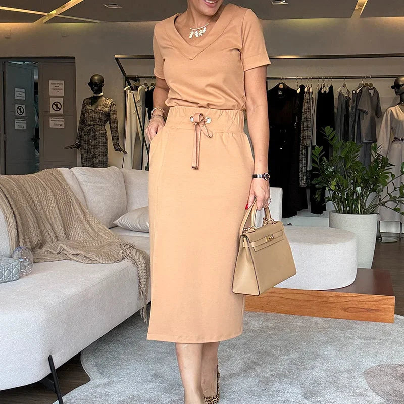 Kevadine kaheosaline komplekt naistele