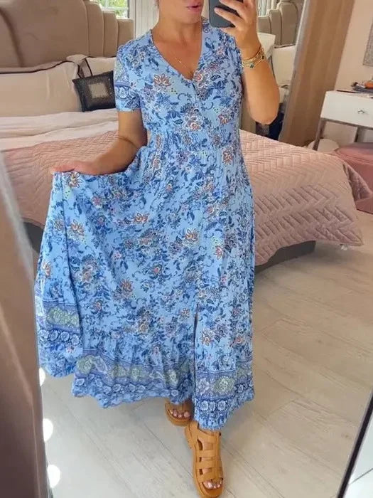 Lillemustriga vaba kleit