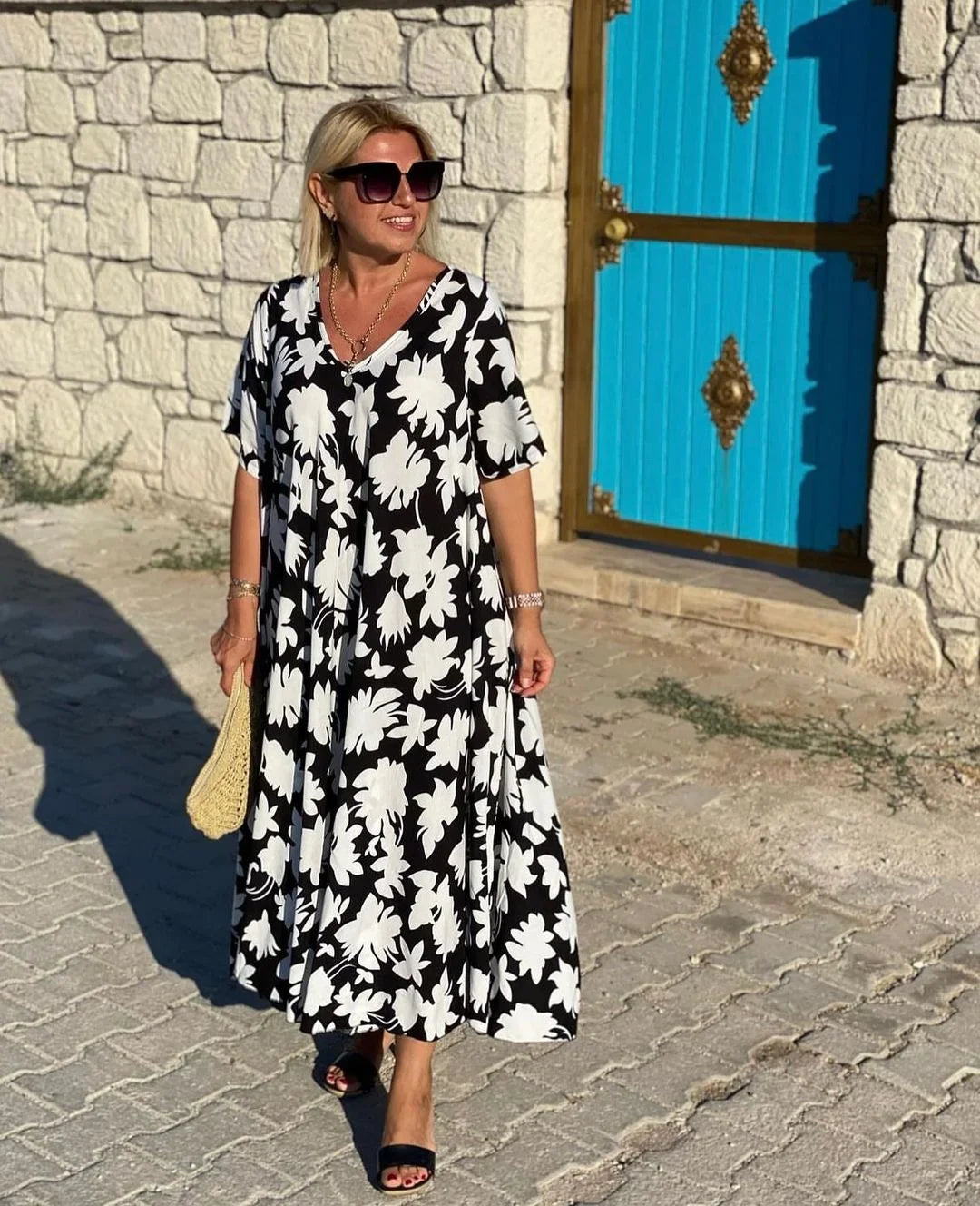 Igapäevane lillelise kleit