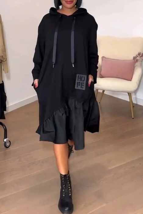 Kootud stiilis vabaaja kleit