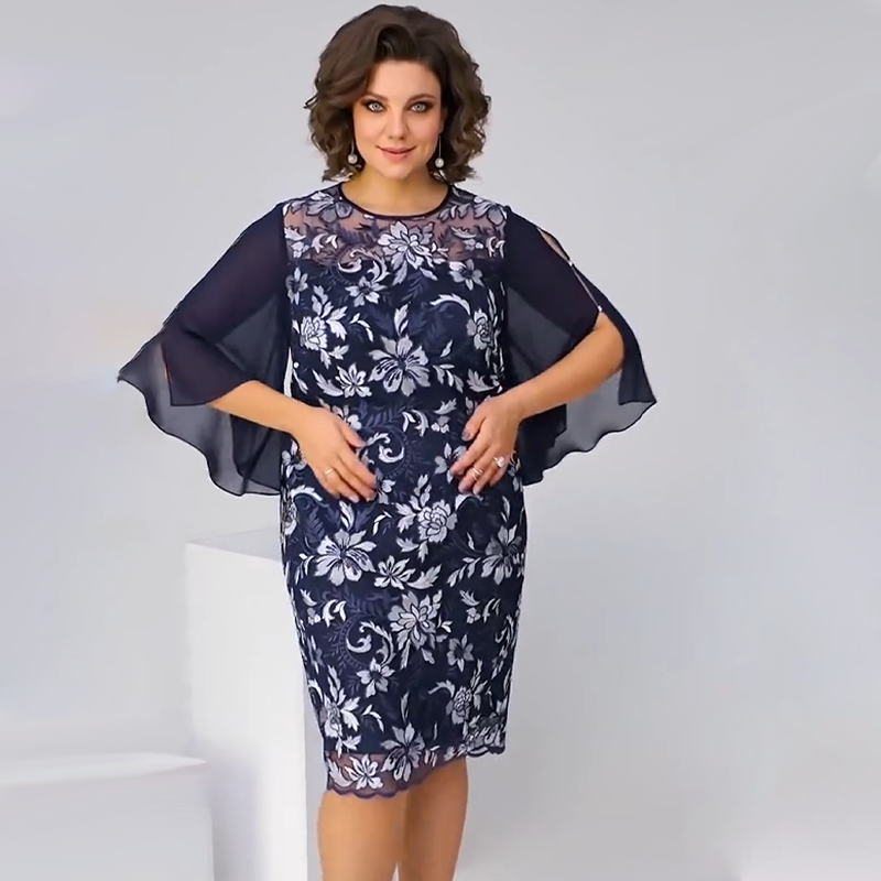 ✨Naiste lilleline midi kleit