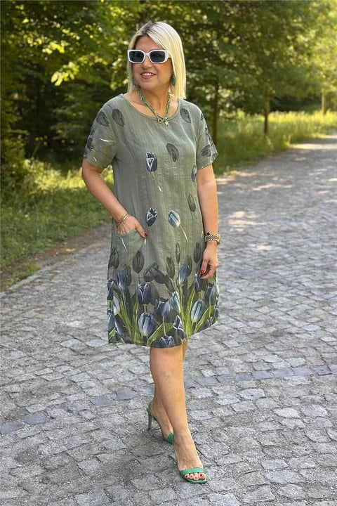 Naiste kleit lilleprindiga