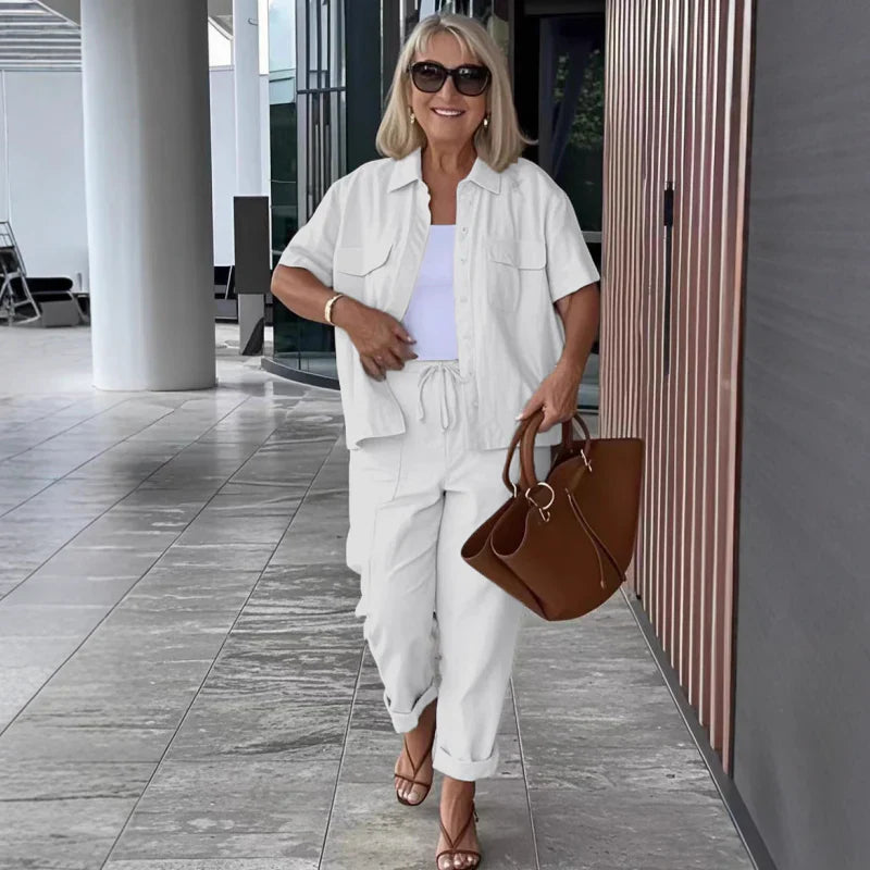 Puuvillane särkide ja pükste suvine komplekt